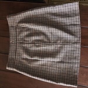 J Crew Wool-blend mini skirt in Houndstooth
